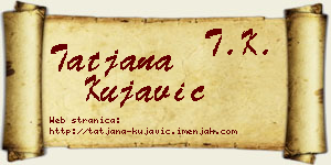Tatjana Kujavić vizit kartica